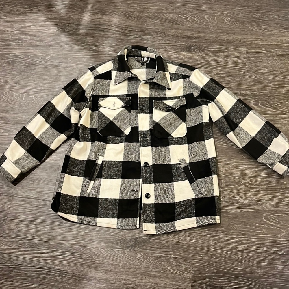 H&M Plaid Oversized Shacket